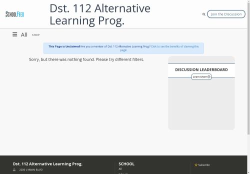Dst. 112 Alternative Learning Prog.