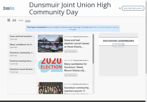 Dunsmuir Joint Union High Community Day