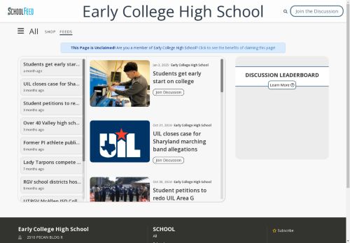 Early College High School