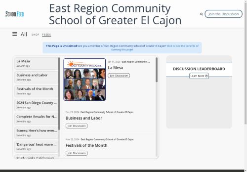 East Region Community School of Greater El Cajon