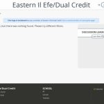 Eastern Il Efe/Dual Credit