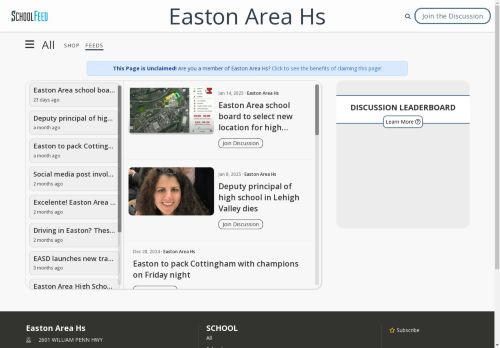 Easton Area Hs