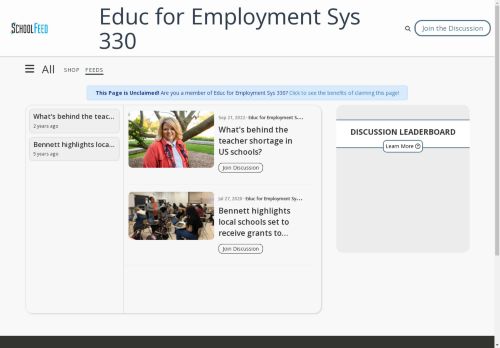 Educ for Employment Sys 330