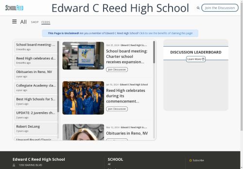 Edward C Reed High School