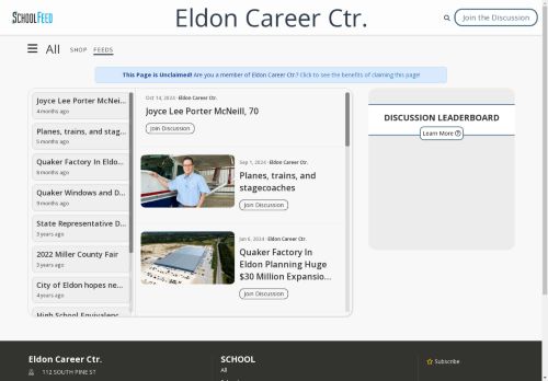 Eldon Career Ctr.
