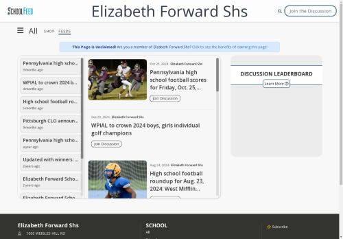Elizabeth Forward Shs