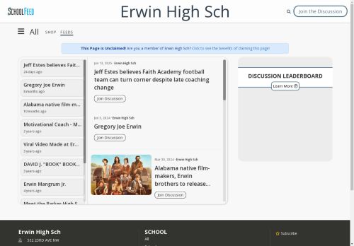 Erwin High Sch