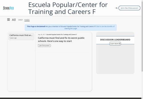 Escuela Popular/Center for Training and Careers F
