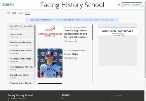 Facing History School