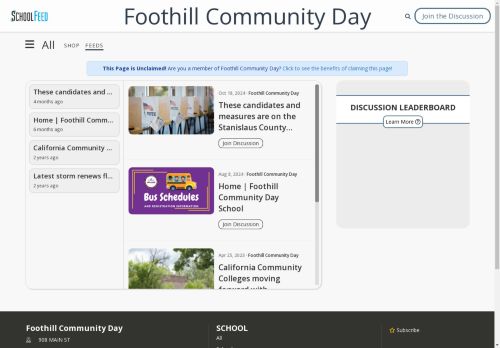 Foothill Community Day