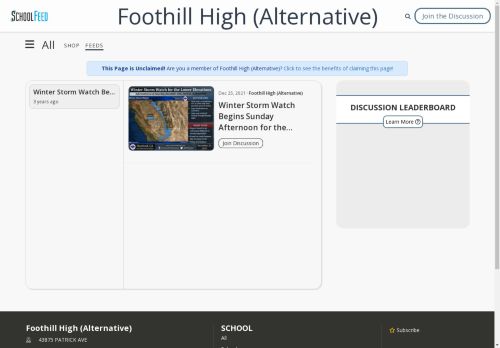 Foothill High (Alternative)