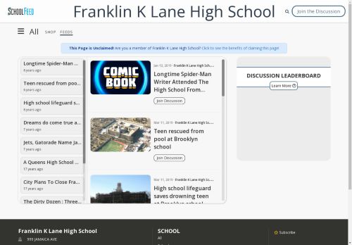 Franklin K Lane High School