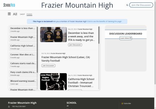 Frazier Mountain High