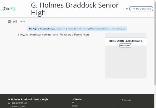 G. Holmes Braddock Senior High