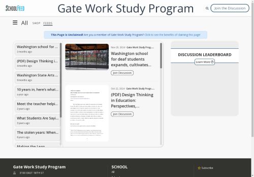Gate Work Study Program