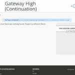 Gateway High (Continuation)