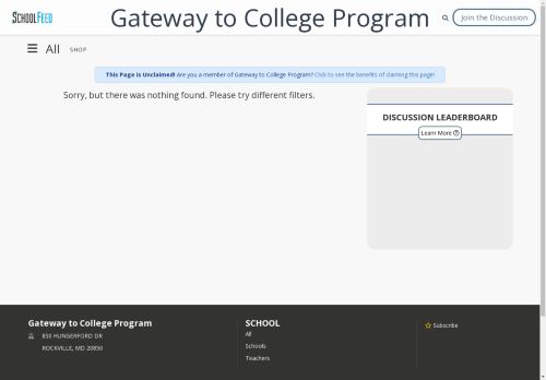 Gateway to College Program
