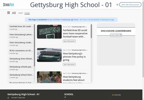 Gettysburg High School - 01