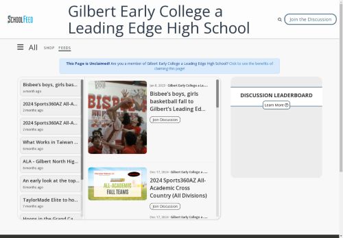 Gilbert Early College a Leading Edge High School