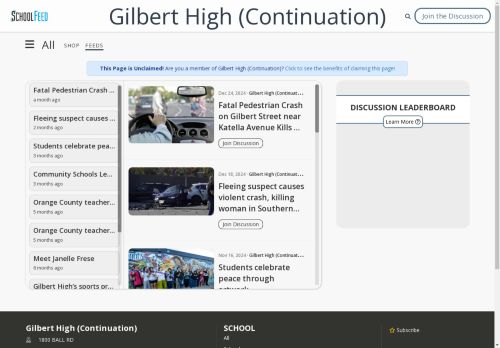Gilbert High (Continuation)