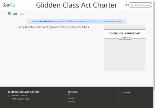 Glidden Class Act Charter