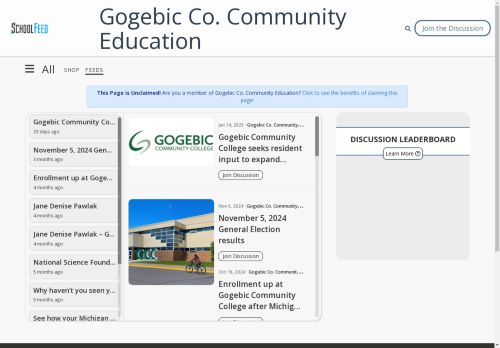 Gogebic Co. Community Education