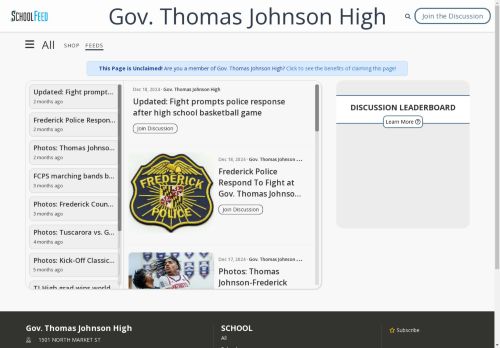 Gov. Thomas Johnson High