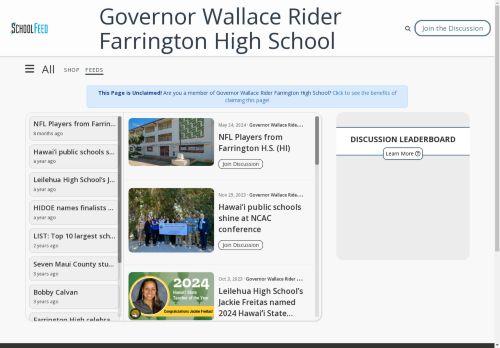 Governor Wallace Rider Farrington High School