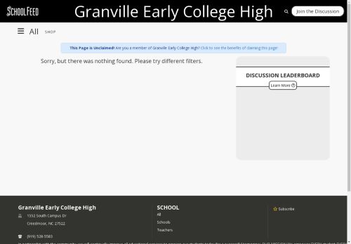 Granville Early College High