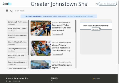 Greater Johnstown Shs