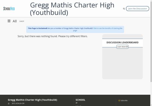 Gregg Mathis Charter High (Youthbuild)