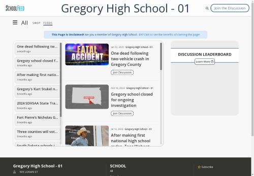 Gregory High School - 01