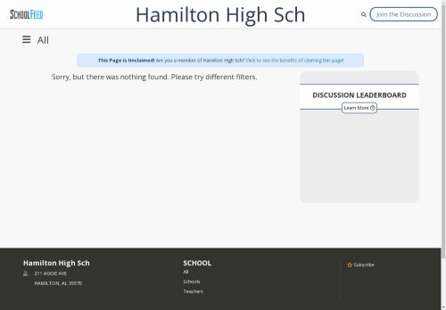 Hamilton High Sch