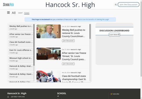 Hancock Sr. High