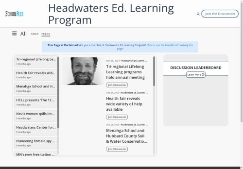 Headwaters Ed. Learning Program