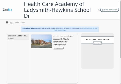 Health Care Academy of Ladysmith-Hawkins School Di
