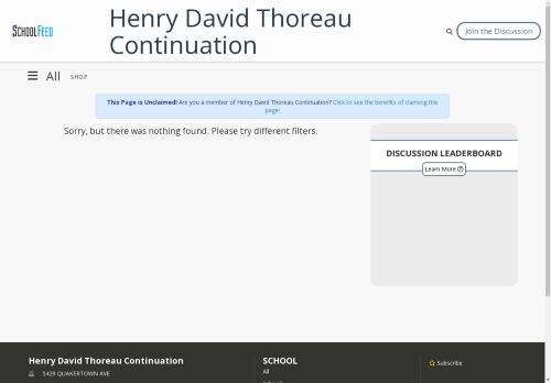 Henry David Thoreau Continuation