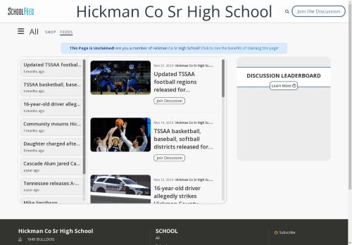 Hickman Co Sr High School