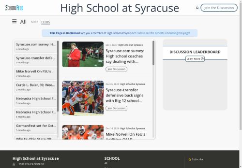 High School at Syracuse