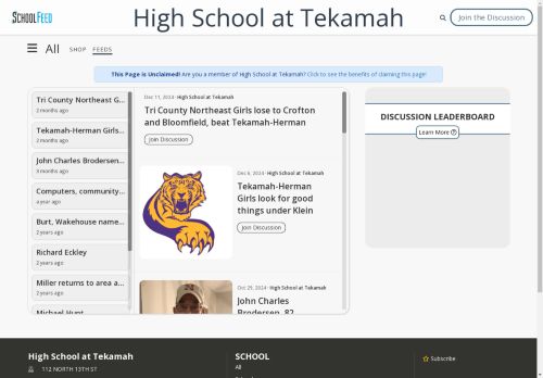 High School at Tekamah