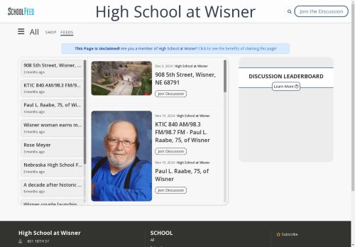 High School at Wisner