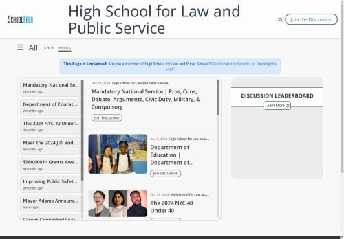 High School for Law and Public Service