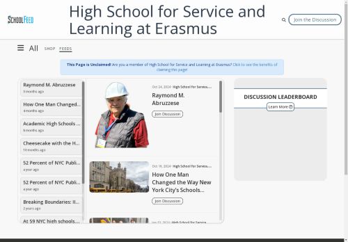 High School for Service and Learning at Erasmus