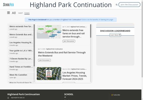 Highland Park Continuation