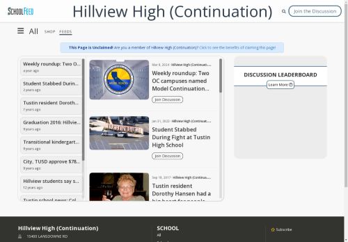 Hillview High (Continuation)