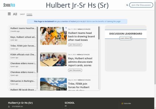 Hulbert Jr-Sr Hs (Sr)