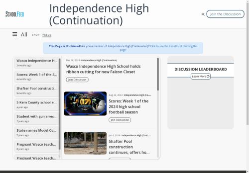 Independence High (Continuation)