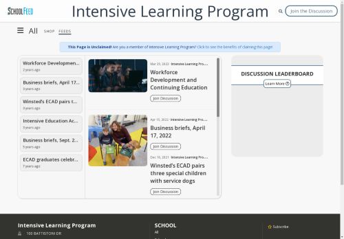 Intensive Learning Program