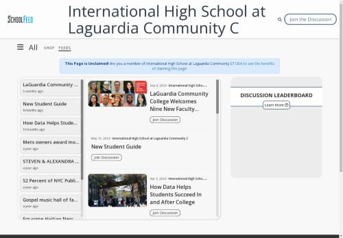 International High School at Laguardia Community C