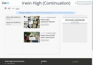 Irwin High (Continuation)